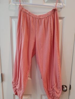 Oh My Gauze! Soft Coral Pink Pants